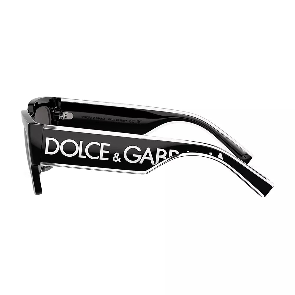 Dolce &amp; Gabbana Sunglasses DG6184 50187 52mm Black / Dark Grey Lens