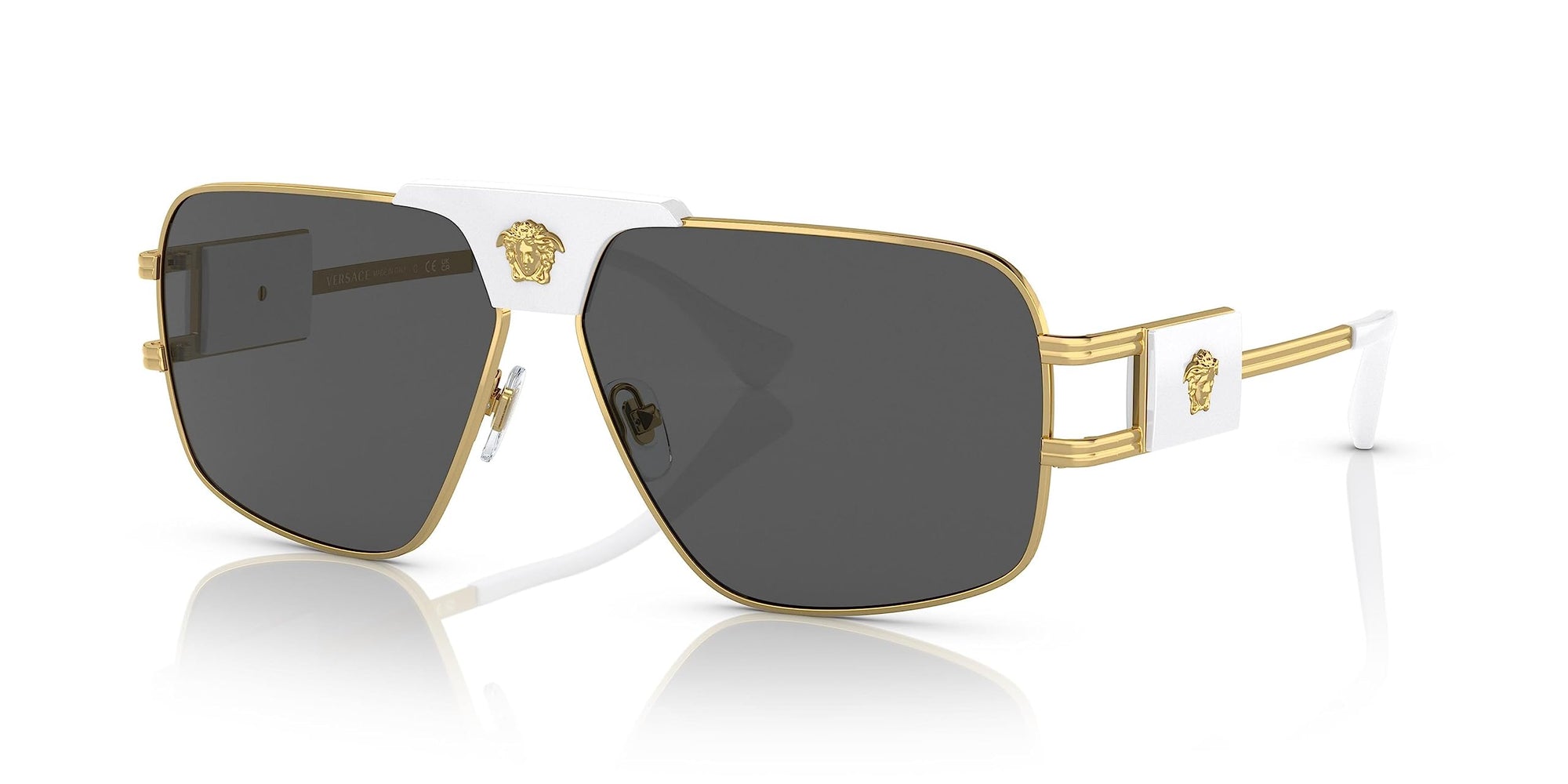 Versace Sunglasses VE2251 147187 63mm Gold / Dark Grey Lens
