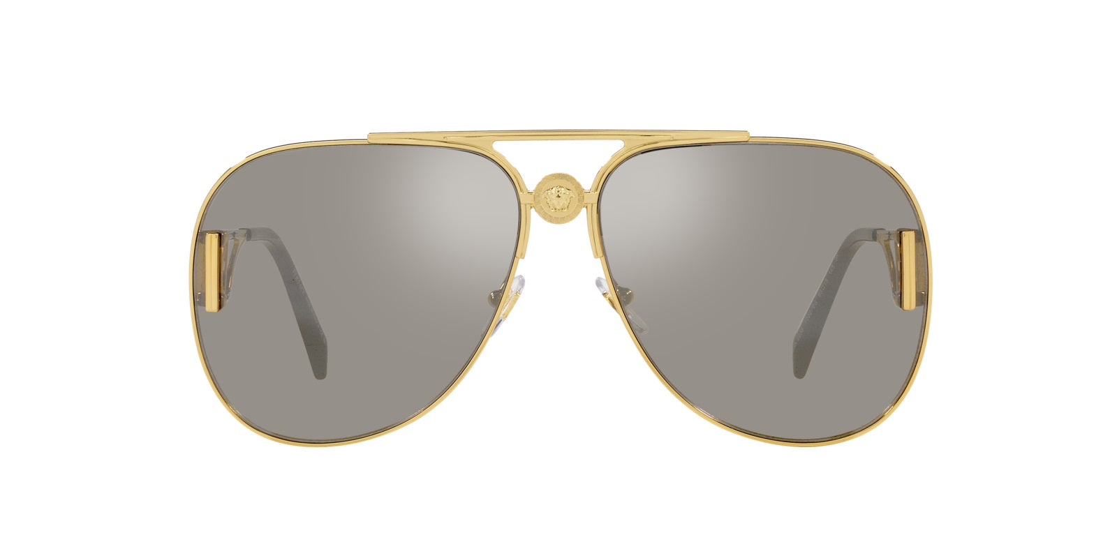 Versace Sunglasses VE2255 10026G 63mm Gold / Light Grey Mirror Silver Lens