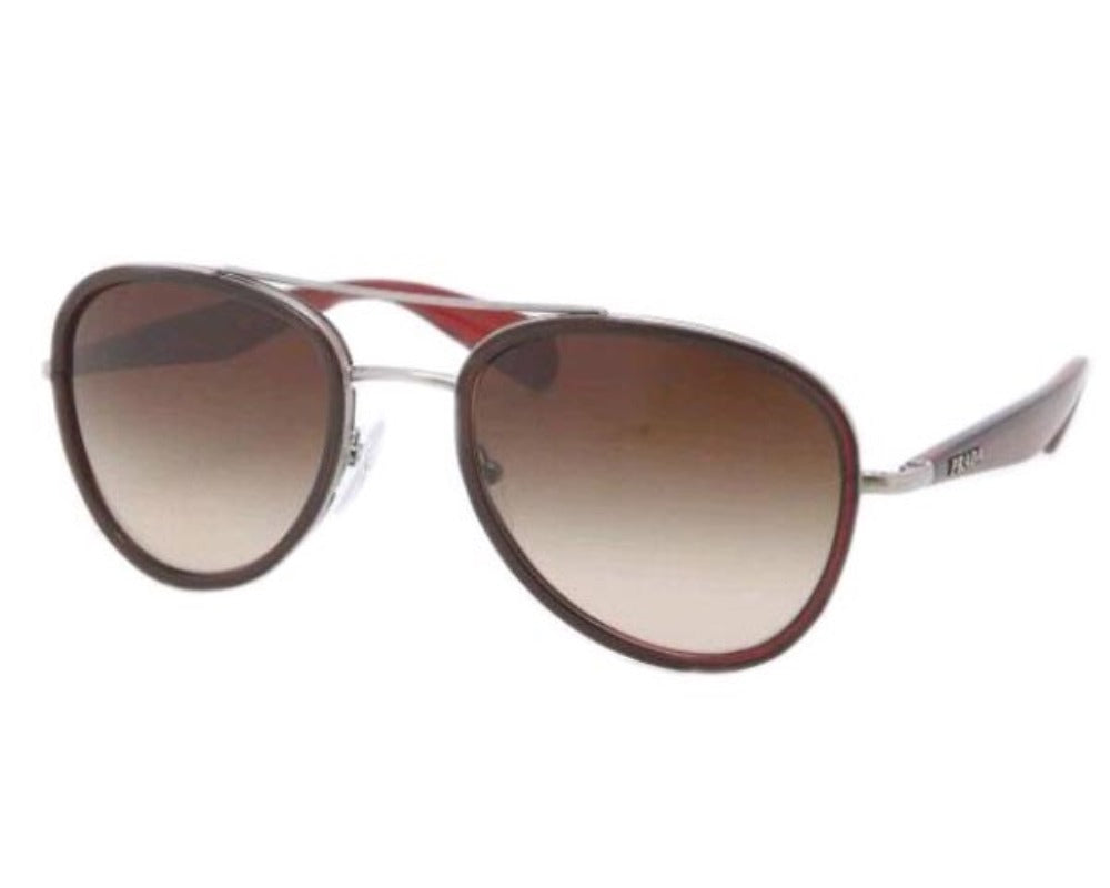 Prada Sunglasses PR51PS 5AV6S1 56mm Dark Red / Brown Gradient Lens