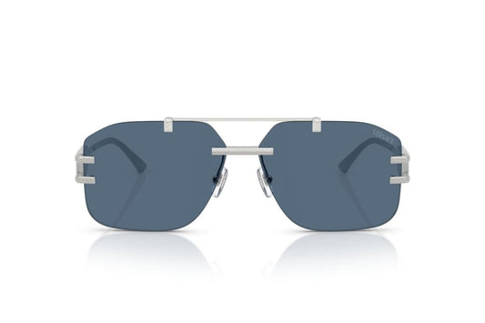 Versace Sunglasses VE2275 100080 60mm Silver / Blue Lens