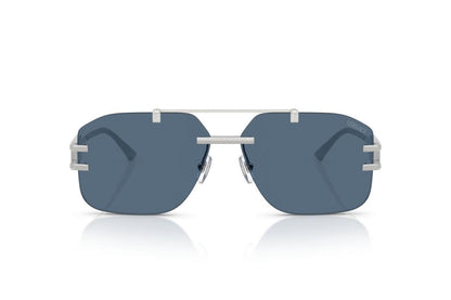 Versace Sunglasses VE2275 100080 60mm Silver / Blue Lens