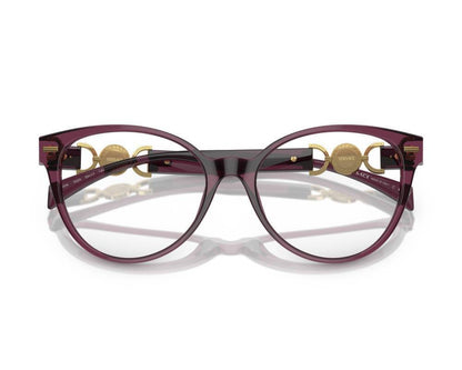 Versace Sunglasses VE3334 5220 55mm Transparent Violet / Demo Lens