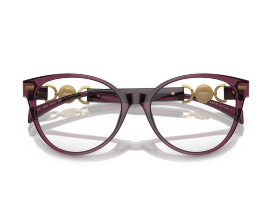 Versace Sunglasses VE3334 5220 55mm Transparent Violet / Demo Lens