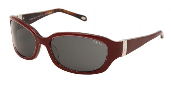 Tiffany &amp; Co Sunglasses TF4001 80244B 61mm Burgundy / Dark Grey Polarized Lens