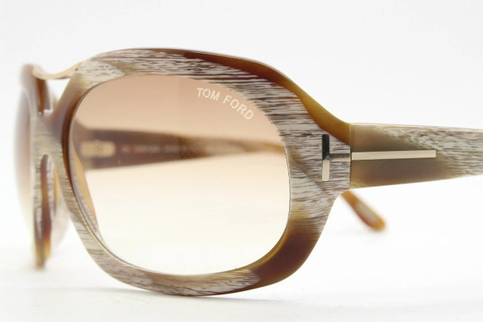 Tom Ford Camilla Sunglasses TF24 Q41 62mm Brown Horn / Light Brown Gradient Lens