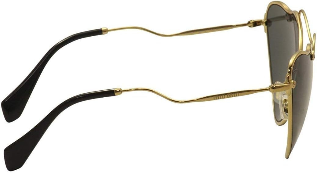 Miu Miu Sunglasses MU55RS 7OE1A1 65mm Antique Gold / Dark Grey Lens