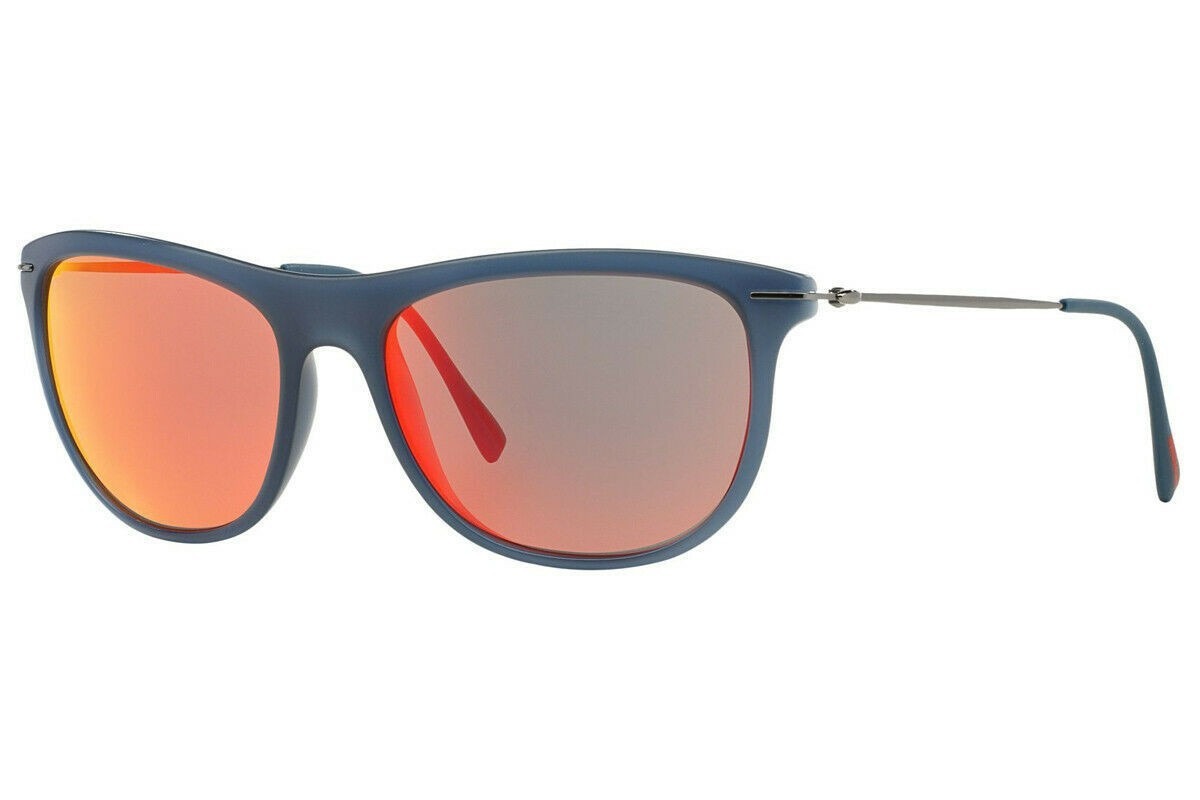 Prada Sport PS01PS JAP6Y1 Sunglasses 56mm Blue / Red Mirror Lens
