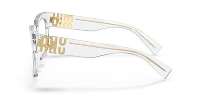 Miu Miu MU04UV 2AZ1O1 Eyeglasses 52mm Crystal / Clear Demo Lens - image 3