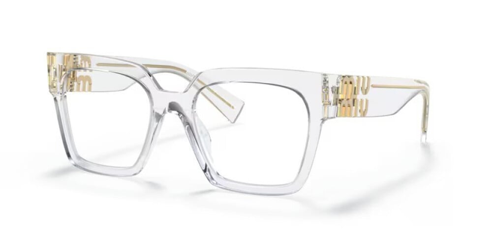 Miu Miu MU04UV 2AZ1O1 Eyeglasses 52mm Crystal / Clear Demo Lens