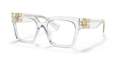 Miu Miu MU04UV 2AZ1O1 Eyeglasses 52mm Crystal / Clear Demo Lens