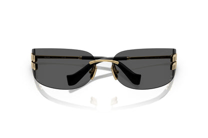 Miu Miu MUA51S 5AK5S0 75mm Sunglasses Gold / Dark Grey Solid Lens - image 4