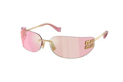 Miu Miu MUA51S 5AK90Y 75mm Sunglasses Gold / Pink Infrared Solid Lens
