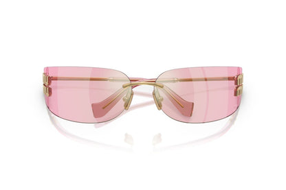 Miu Miu MUA51S 5AK90Y 75mm Sunglasses Gold / Pink Infrared Solid Lens - image 4