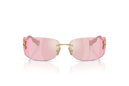 Miu Miu MUA51S 5AK90Y 75mm Sunglasses Gold / Pink Infrared Solid Lens - image 2