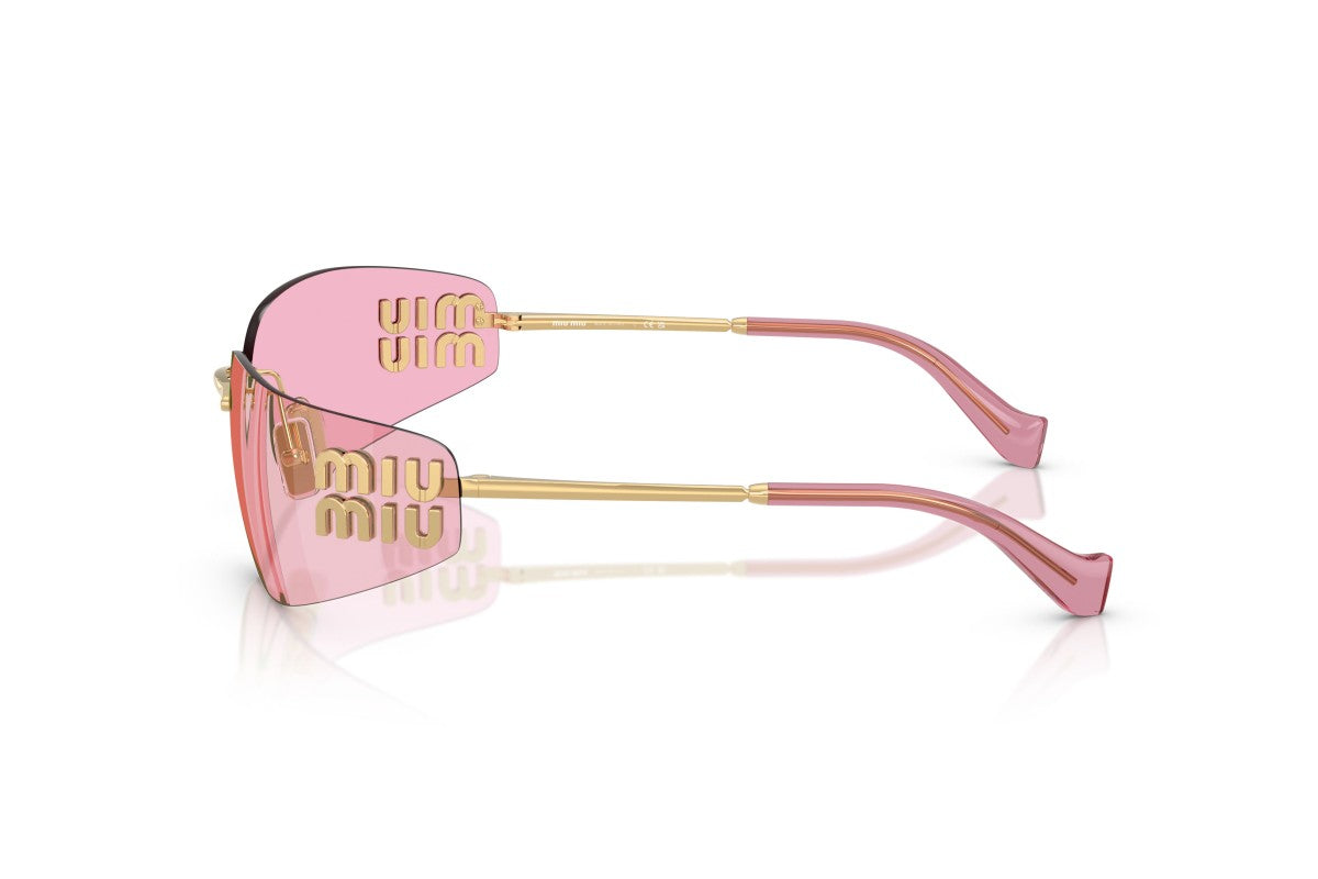 Miu Miu MUA51S 5AK90Y 75mm Sunglasses Gold / Pink Infrared Solid Lens - image 3