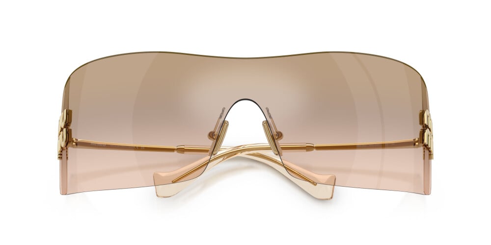 Miu Miu MUB53S 5AK20P 44mm Sunglasses Gold / Light Brown Bronze Mirror Lens - image 2