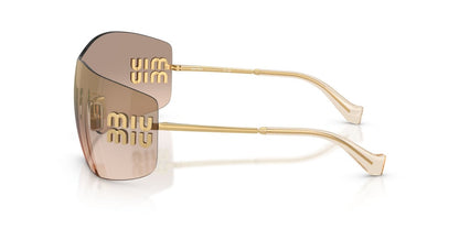 Miu Miu MUB53S 5AK20P 44mm Sunglasses Gold / Light Brown Bronze Mirror Lens - image 3