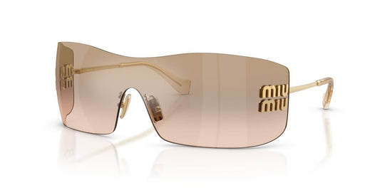 Miu Miu MUB53S 5AK20P 44mm Sunglasses Gold / Light Brown Bronze Mirror Lens