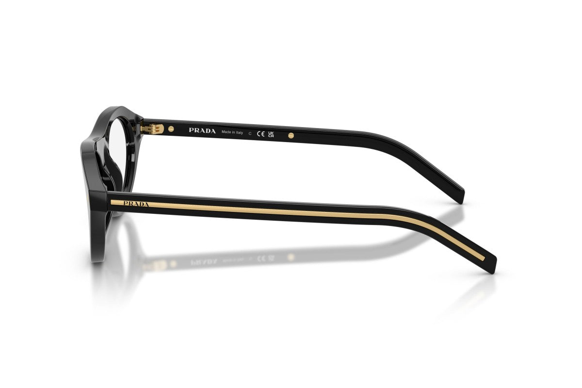 Prada PRB15S 16K60K 51mm Sunglasses Black / Blue Light Filter Clear Lens - image 3