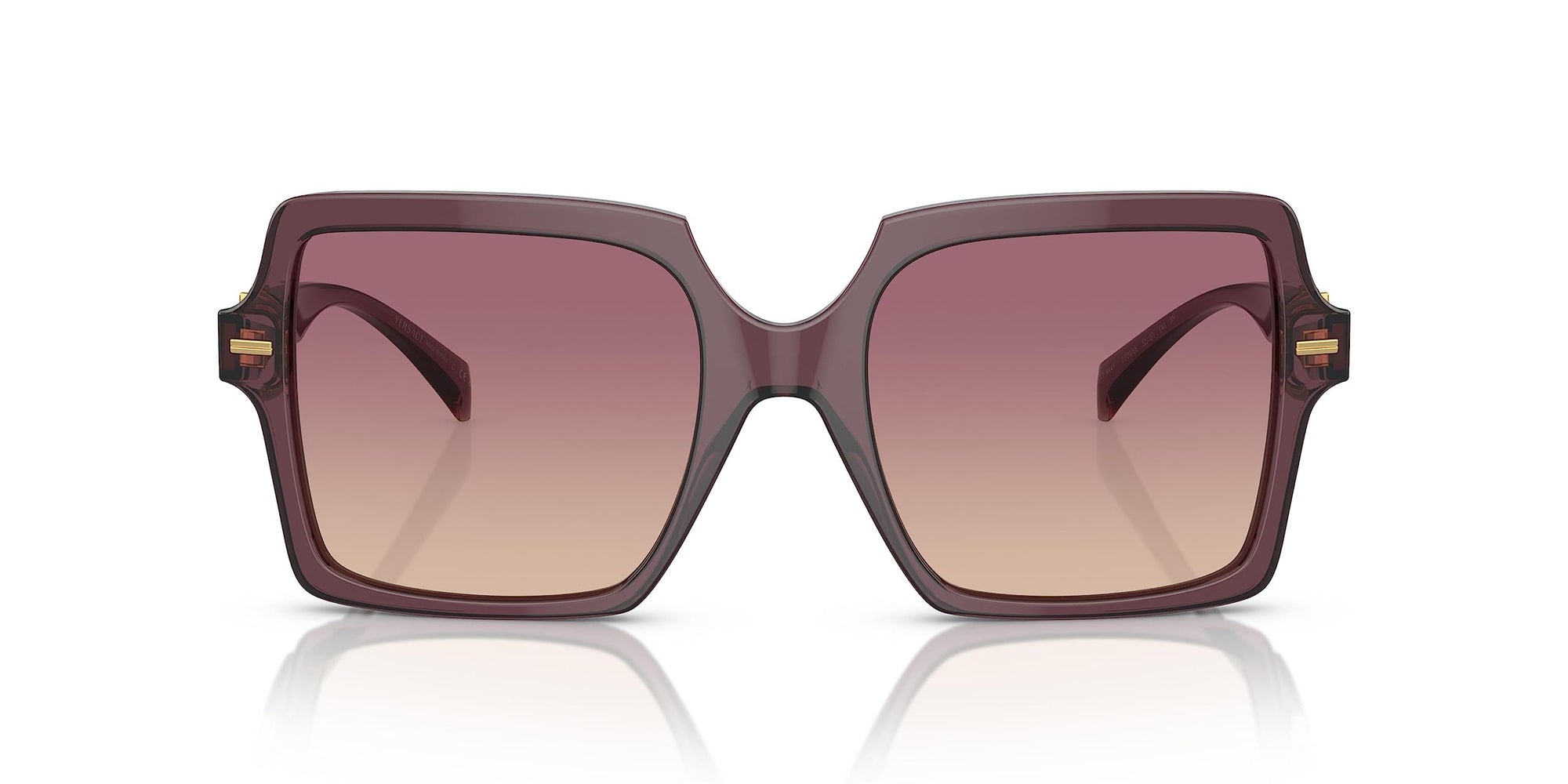 Versace Sunglasses VE4441 520968 Transparent Violet / Brown Gradient Pink Lens