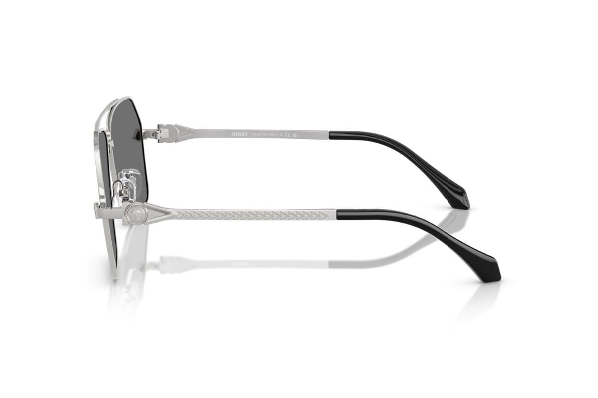Versace Sunglasses VE2284 1000/6G 63mm Silver / Grey Mirror Silver Lens