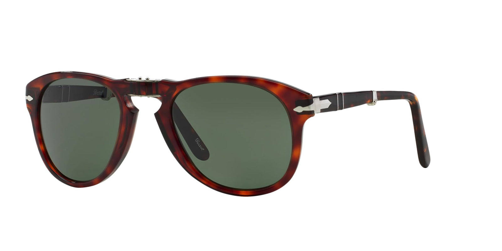 Persol Sunglasses PO714 24-31 52mm Havana / Green Lens