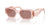 Prada Sunglasses PR17WS 19Q10D 49mm Transparent Peach / Light Brown Lens