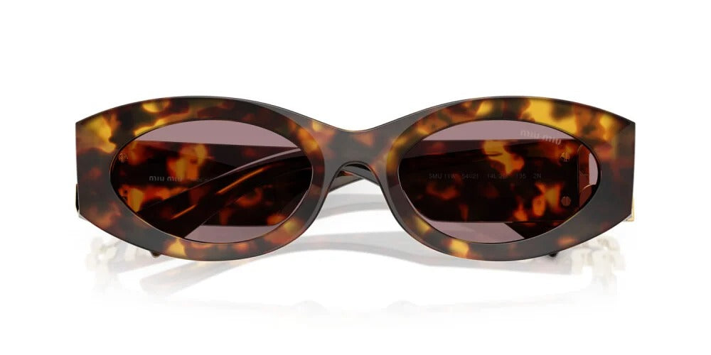 Miu Miu Sunglasses MU11WS 14L201 54mm Honey Havana / Light Purple Brown