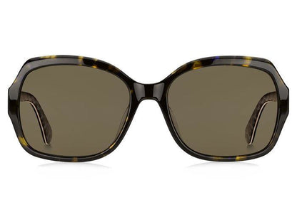 Kate Spade AMBERLYNN/S 2VM/SP Square Sunglasses Havana / SP Bronze Polarized