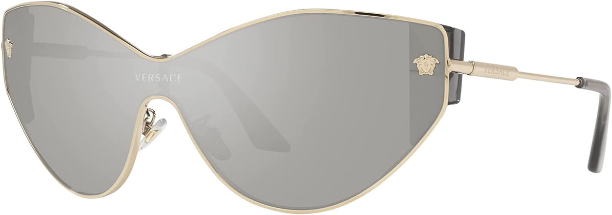 Versace Sunglasses VE2239 12526G 47mm Pale Gold / Light Grey Mirror Silver Lens