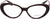 Versace Eyeglasses VE3331U 5382 55mm Bordeaux / Demo Lens