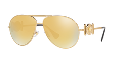 Versace Sunglasses VE2249 10027P 65mm Gold / Brown Mirror Gold Lens