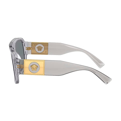 Versace Sunglasses VE4436U 530580 57mm Transparent Grey / Dark Blue Lens