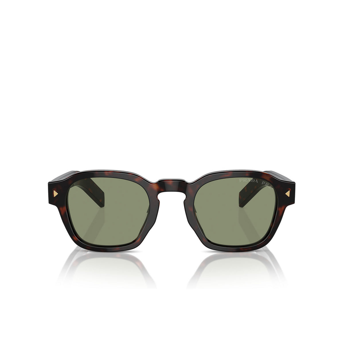 Prada Sunglasses PRA16S 17N20G 52mm Tortoise / Green Polarized Lens