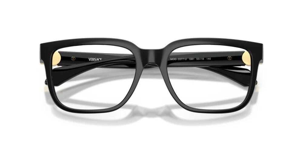 Versace VE3377U GB1 Eyeglasses 53mm Black / Clear Demo Lens