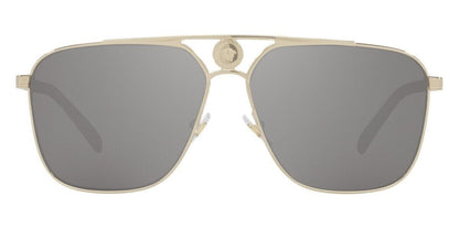 Versace Sunglasses VE2238 12526G 61mm Pale Gold / Light Grey Mirror Silver Lens