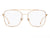 Fendi Eyeglasses FF0354 DDB 55mm Gold Copper / Demo Lens