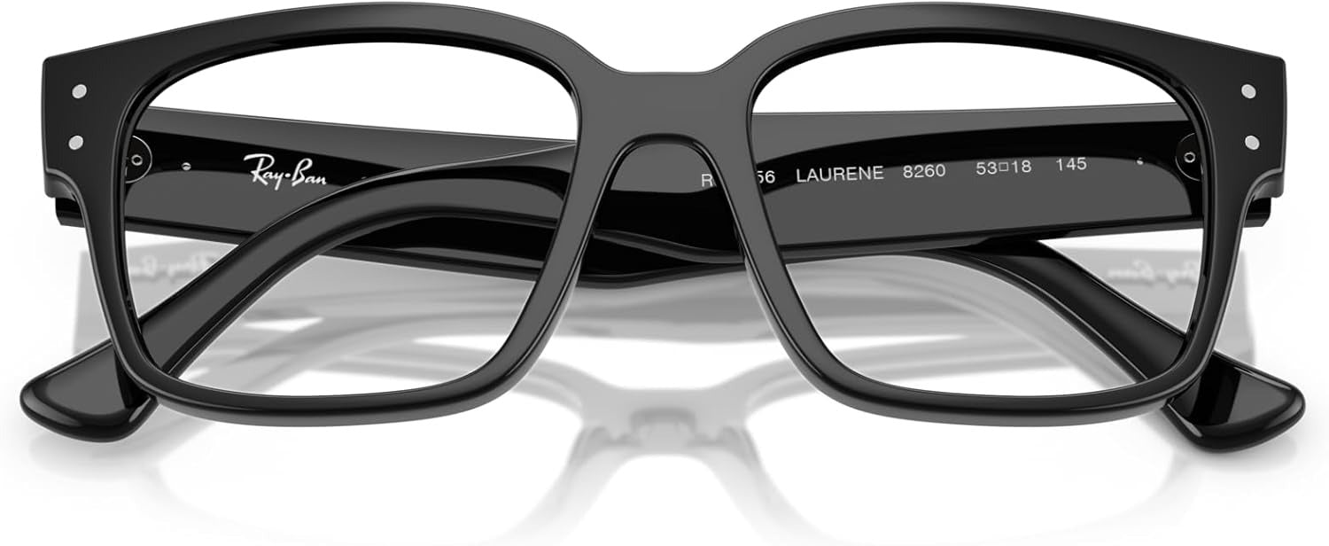 Ray-Ban RX7256 8260 Eyeglasses 53mm Black / Clear Demo Lens