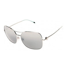 Tiffany & Co Sunglasses TF3037 607388 59mm White Silver / Silver Mirror Lens
