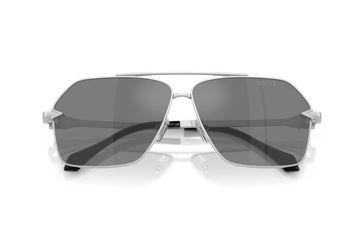 Versace Sunglasses VE2284 1000/6G 63mm Silver / Grey Mirror Silver Lens