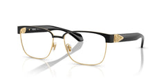 Versace VE1306 1436 Eyeglasses 57mm Matte Black Gold / Clear Demo Lens