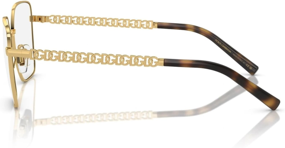 Dolce & Gabbana DG1351 02 Eyeglasses 56mm Gold / Clear Demo Lens