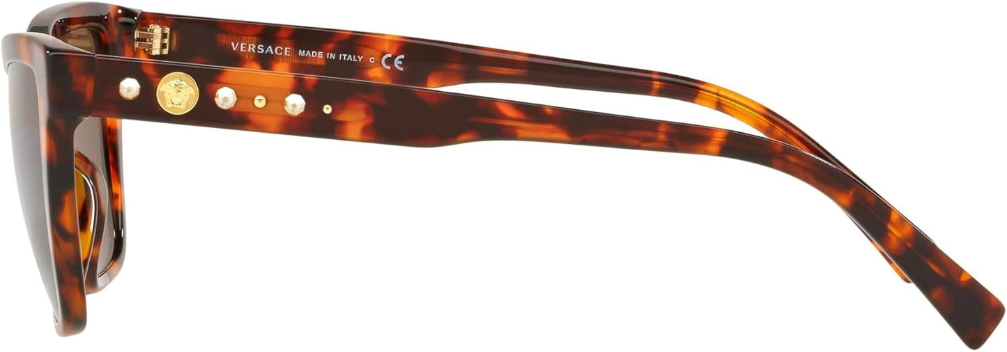 Versace Sunglasses VE4354B 524473 55mm Brown Havana / Brown Lens