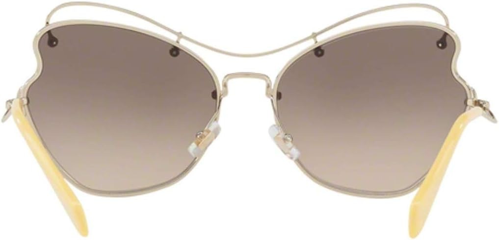 Miu Miu Sunglasses MU56RS ZVN3D0 61mm Pale Gold / Brown Gradient Lens
