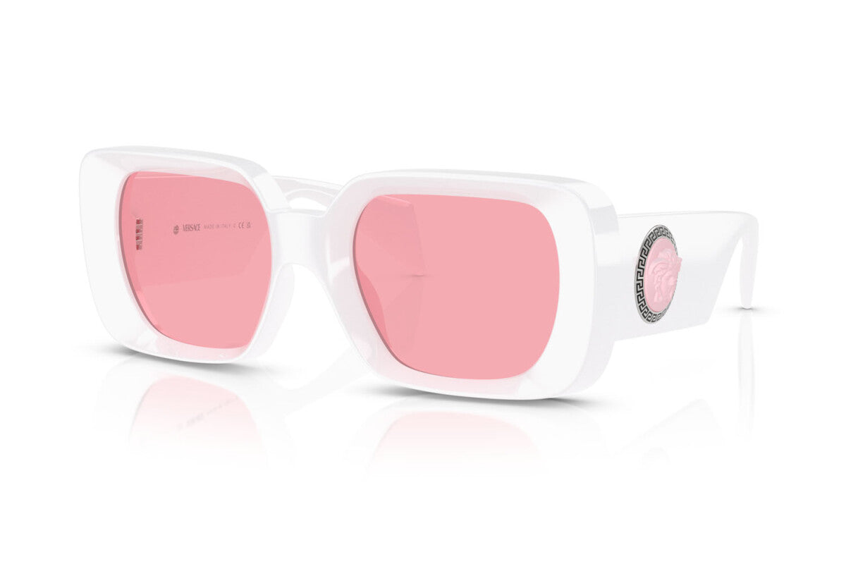 Versace Sunglasses VE4473U 31484 54mm Bianco / Pink Lens