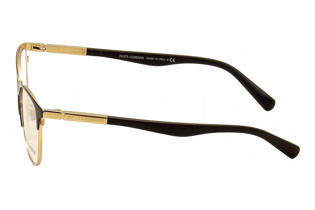 Dolce & Gabbana Eyeglasses DG1246 1220 53mm Black Gold / Demo Lens
