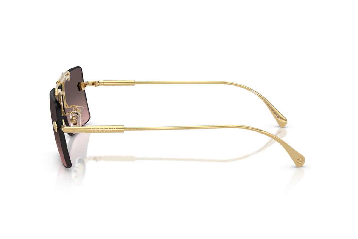 Versace Sunglasses VE2245 100258 60mm Gold / Pink Gradient Grey Flash Silver
