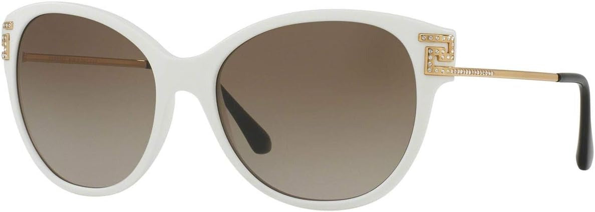 Versace VE 4316B 5199/13 57mm Sunglasses White Matte / Brown Gradient Lens