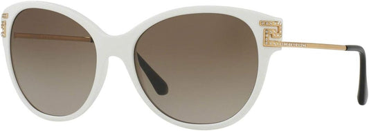 Versace VE 4316B 5199/13 57mm Sunglasses White Matte / Brown Gradient Lens
